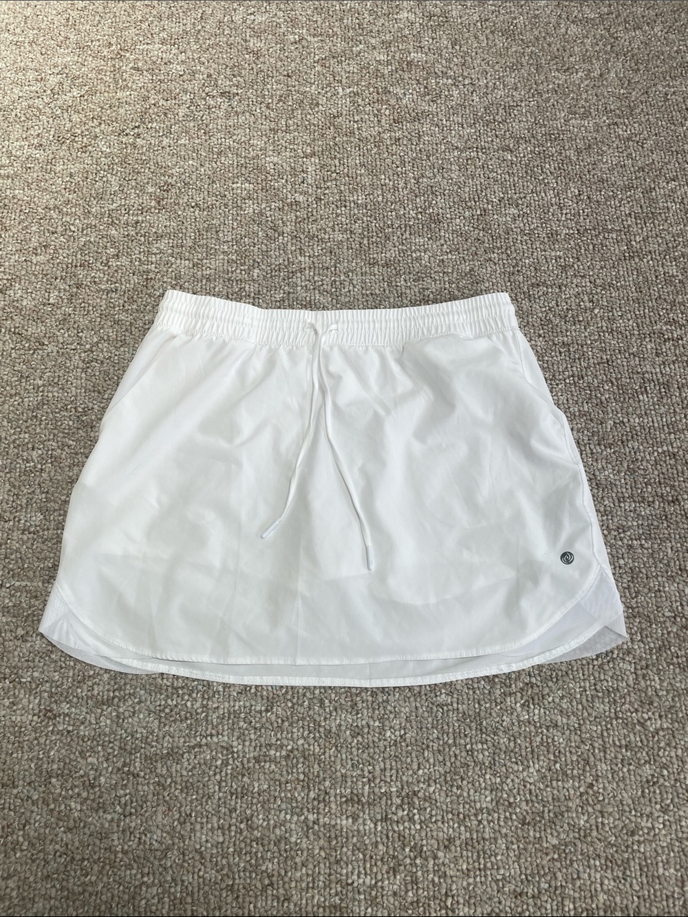 Apana White Mini Active Drawstring Skirt